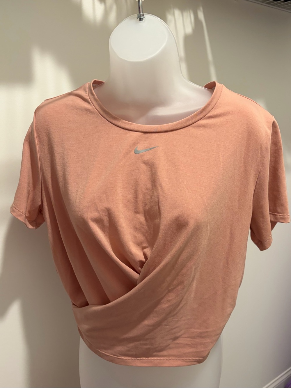Nike Dri-Fit One Luxe Twist-Front Short Sleeve Top